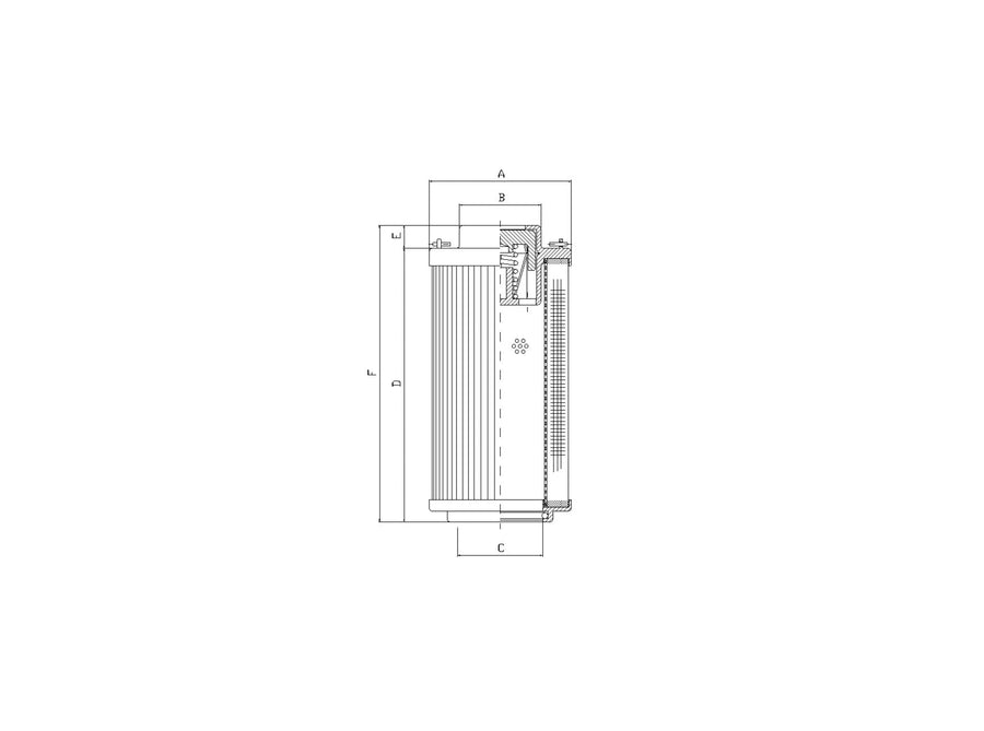 Original FILTREC Filterelement für Rücklauffilter RHR330A20V