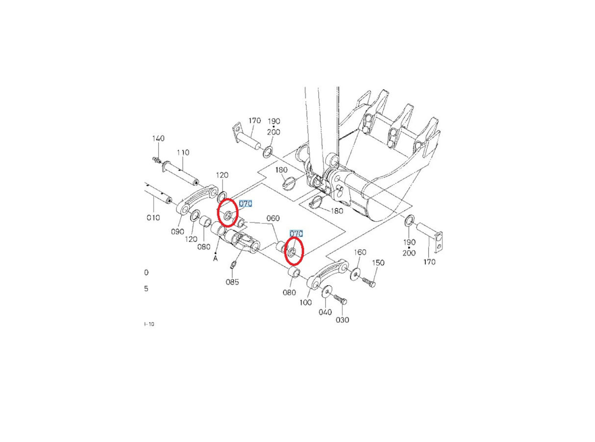 Genuine Cubota dust seal RG24676530