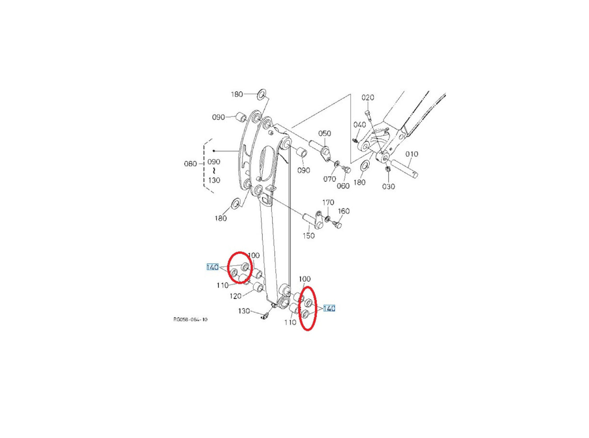 Genuine Cubota dust seal RG24676530