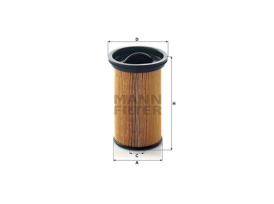 Original MANN-FILTER Kraftstofffilterelement (metallfrei) PU 742