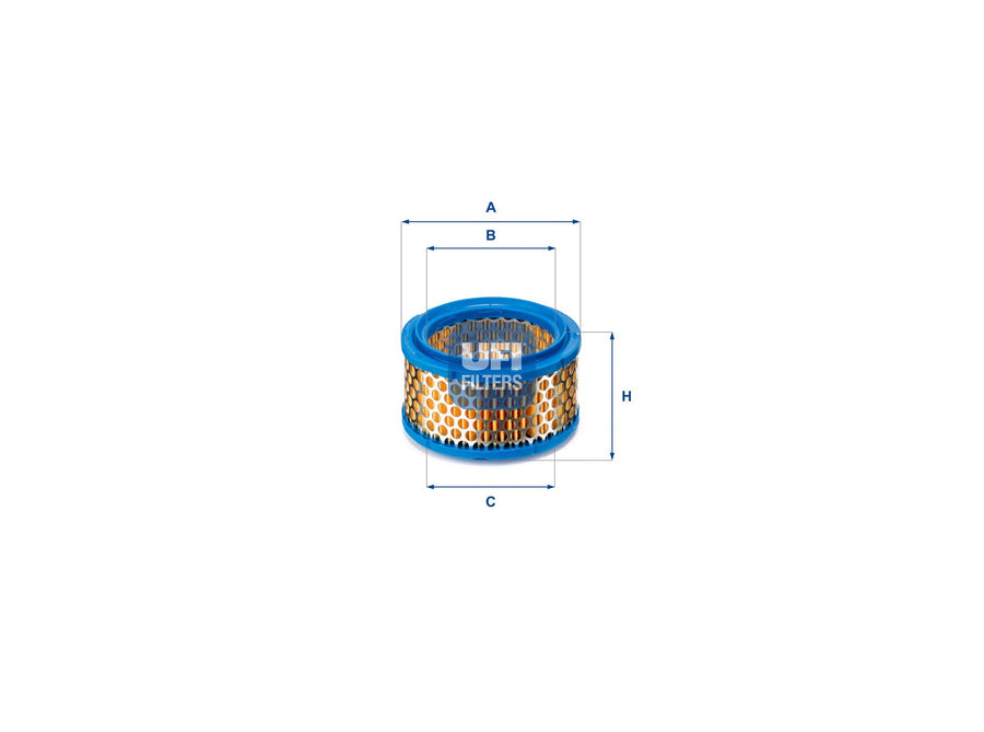 Original UFI Filters Luftfilterelement 27.886.00