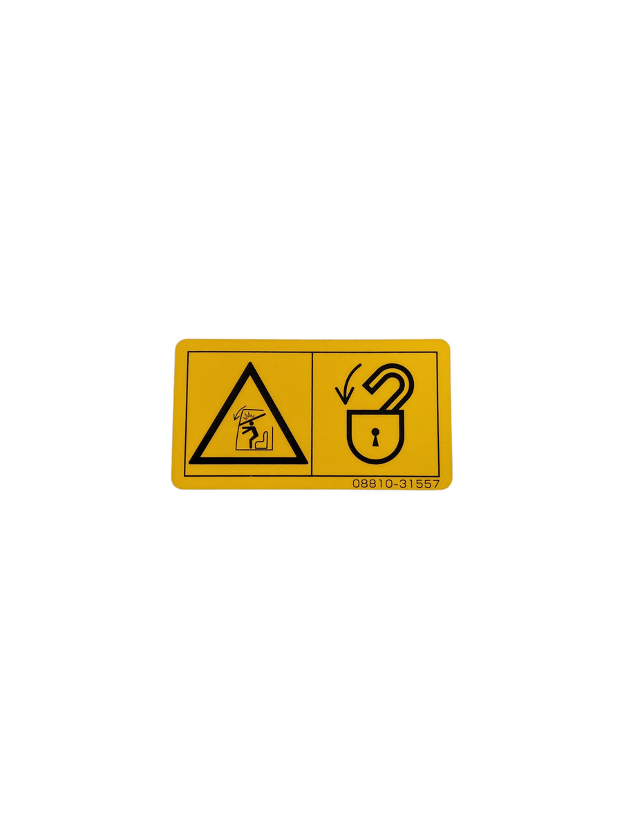 Genuine Takeuchi decal 08810-31557