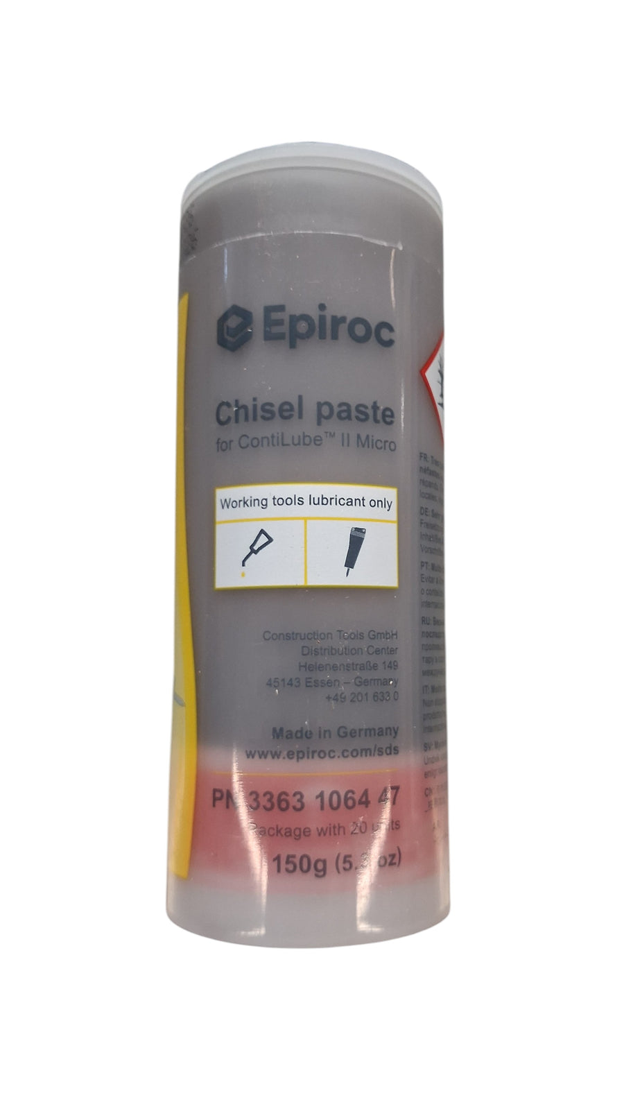 Genuine Epiroc chisel paste 3363106447 (150g) micro for contilube