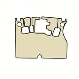 Volvo floor mat EW (r) 150 E - EW180 E // recesses