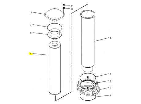 Caterpillar M312 Hydraulikfilter für M312-M318 1097287 u.a. für M313C, M313D, M315 - Ansicht 4