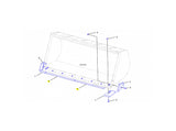Caterpillar HD-Schneidemesser (Mitte) 1451 x 406 x 35 mm 109-9212 - Ansicht 3