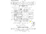 Caterpillar 426B Kappenabdichtung 1100858 u.a. für 426C, 428B, 428C - Ansicht 3