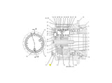 Caterpillar 320B Zahnkranz 1107055 u.a. für 322, 322B, 325 - Ansicht 2