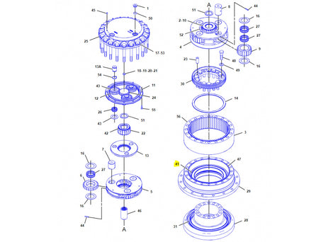 Caterpillar 328D Kugellager für 336-340 C/D/D2/E/F 2790344 u.a. für 330C, 330D, 336D - Ansicht 5