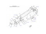 Caterpillar 422E Bolzen Stielgruppe 3166946 u.a. für 444F, 428E, 428F - Ansicht 2