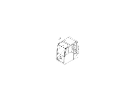 Caterpillar 312C Frontscheibe Unten 282-6524 u.a. für M313C, 336D, 315C