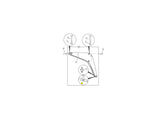 JCB Gelochter Abstandshalter 829/30938 für 8014, 8016 – Bild 3
