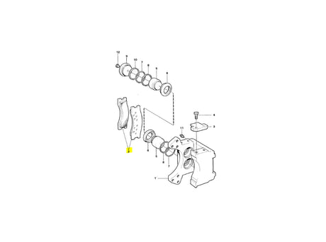 Volvo 5350B Bremsbelagsatz a VOE11709042 u.a. für A20C, A25E, A30C – Ansicht 5
