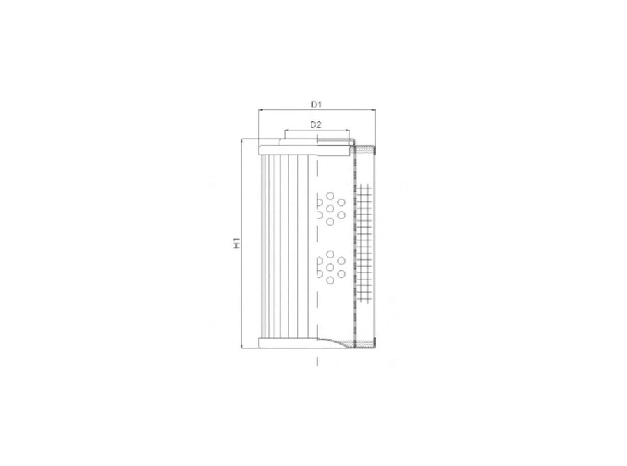 Original FILTREC Filterelement für Druckfilter DHD660B100B