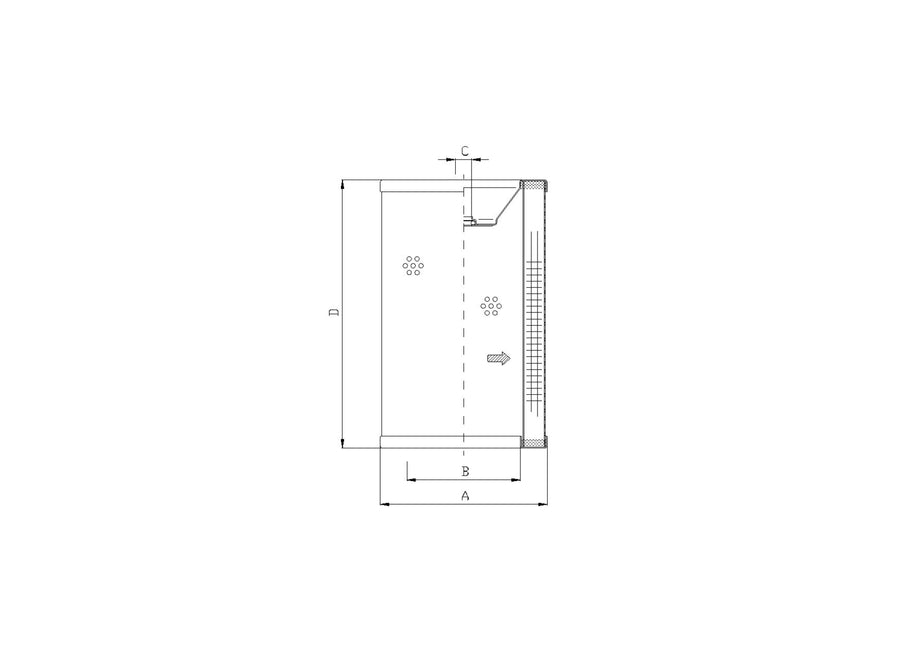 Original FILTREC Filterelement für Rücklauffilter R750G10P
