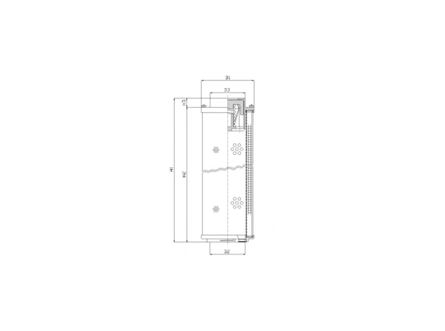 Original FILTREC Filterelement für Rücklauffilter RHR850G10V
