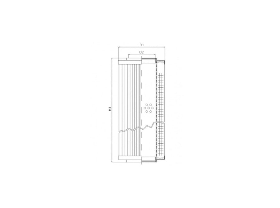 Original FILTREC Filterelement für Rücklauffilter RVR10060E10V