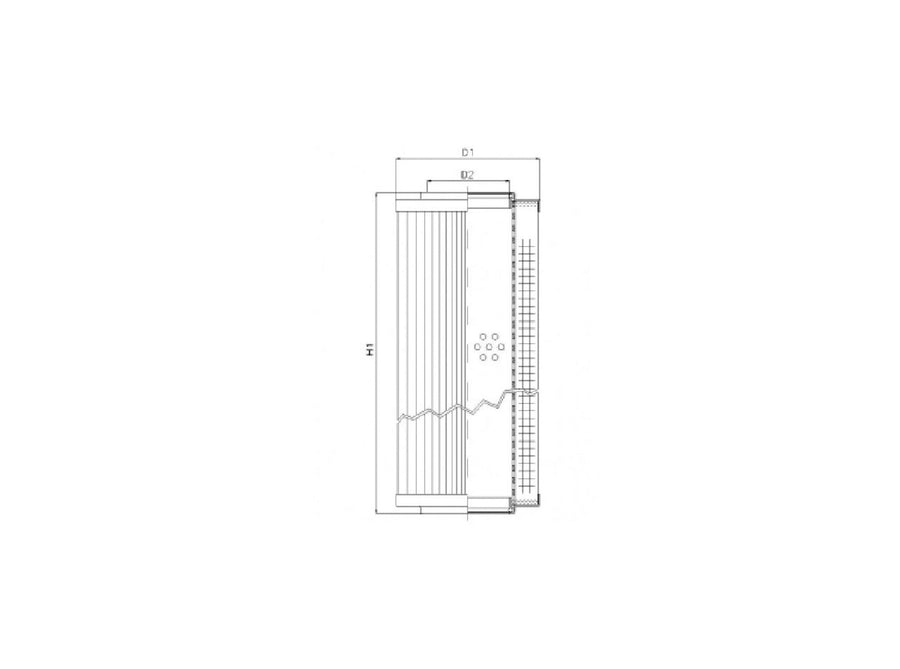Original FILTREC Filterelement für Rücklauffilter RVR1561B80V