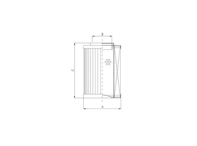 Original FILTREC Hydraulikfilterelement (Druckfilter) XD040T80A