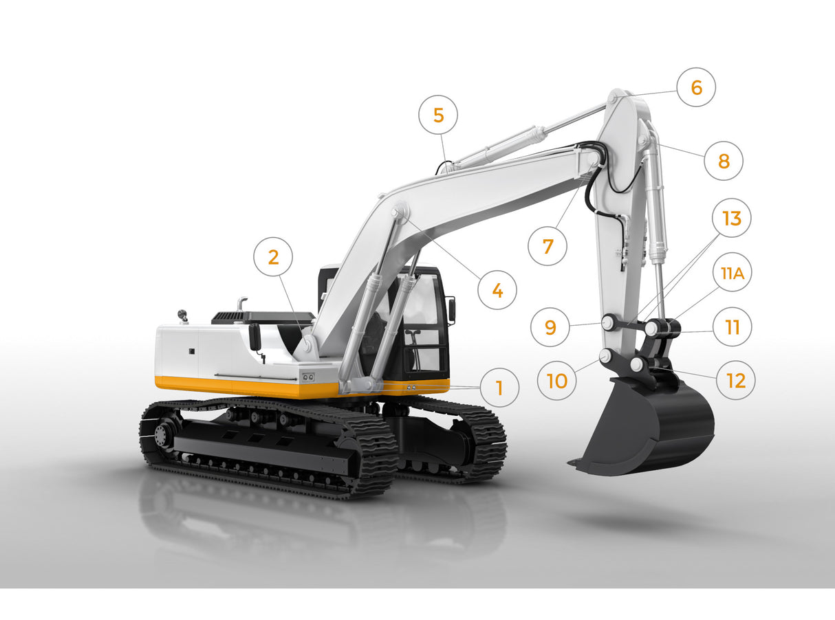 New Holland E215B Bolzen-/Buchsensatz – Reparatursatz Kettenbagger