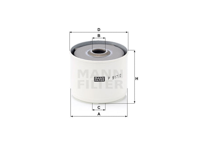 Original MANN-FILTER Kraftstofffilterelement P 917/2 x