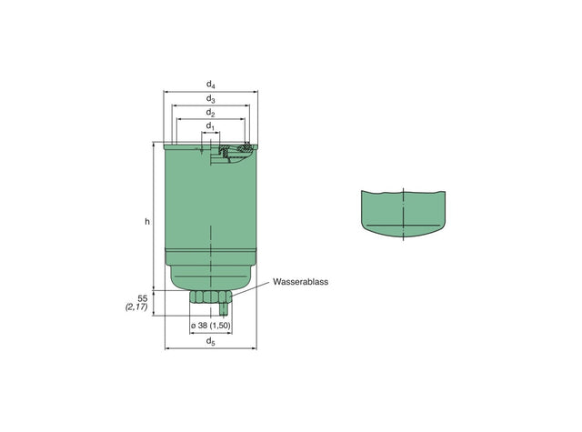 Original MANN-FILTER Kraftstoffwechselfilter WK 842/6