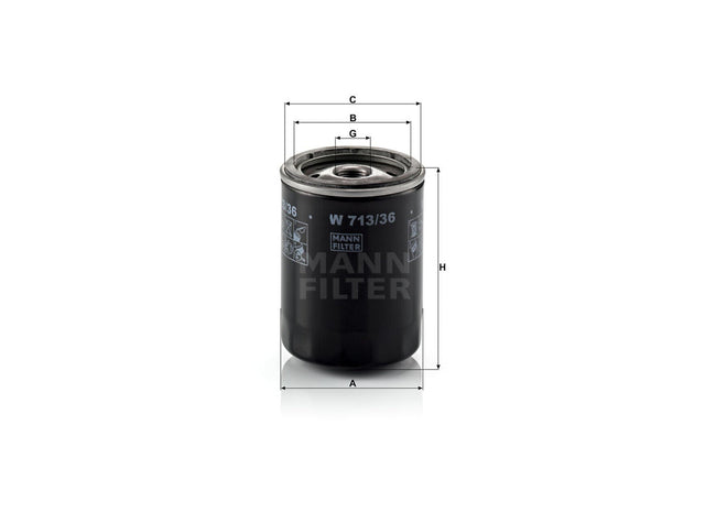 Original MANN-FILTER Ölfilter SpinOn W 713/36