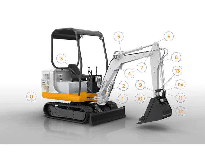 Komatsu PC20MR-1 Bolzen-/Buchsensatz – Reparatursatz Minibagger