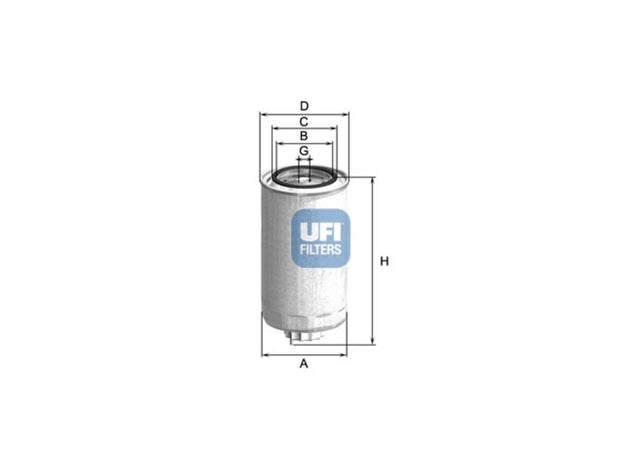 Original UFI Filters Kraftstofffilterelement 24.999.02