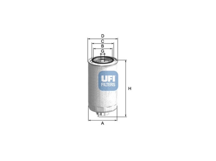 Original UFI Filters Kraftstofffilterelement 24.999.02