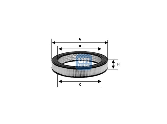 Original UFI Filters Luftfilterelement 27.750.00