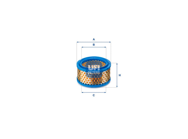 Original UFI Filters Luftfilterelement 27.886.00
