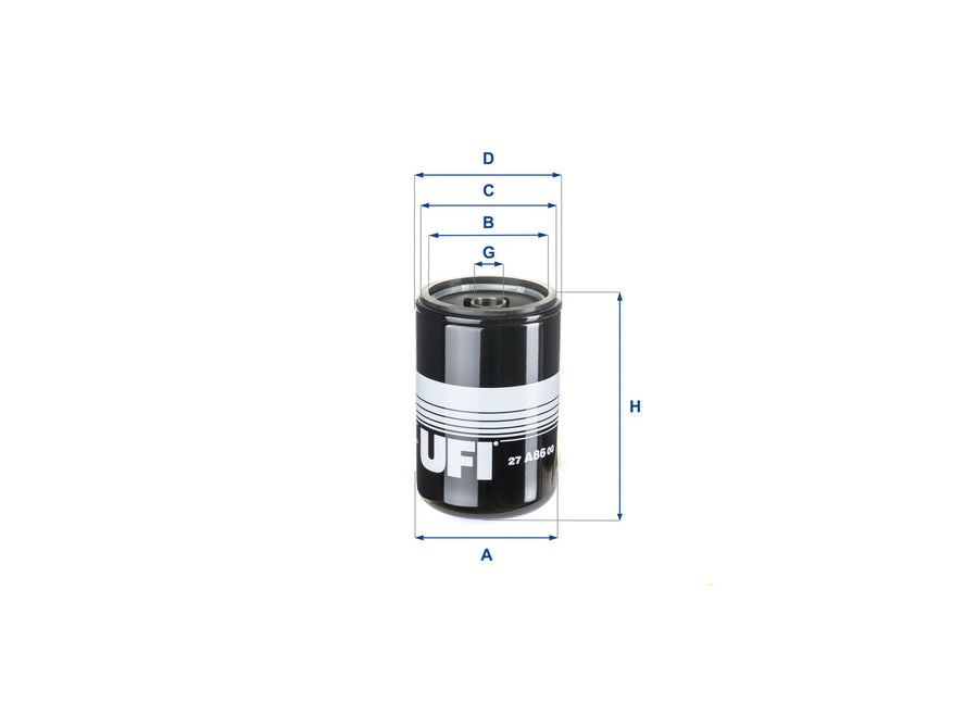 Original UFI Filters Luftfilterelement 27.A86.00