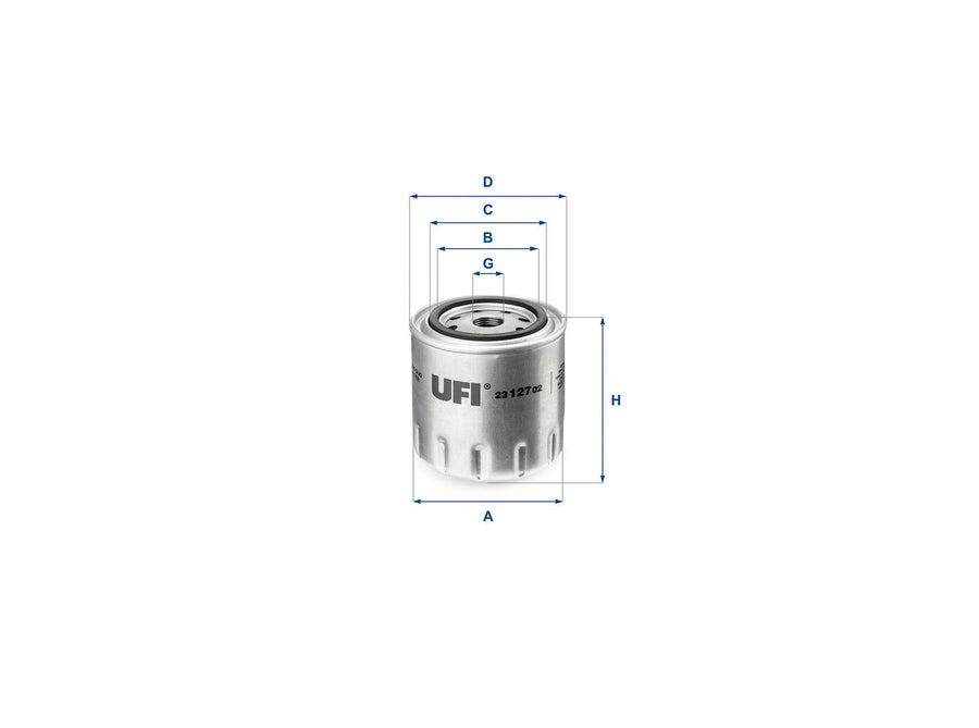 Original UFI Filters Ölfilter SpinOn 23.127.02