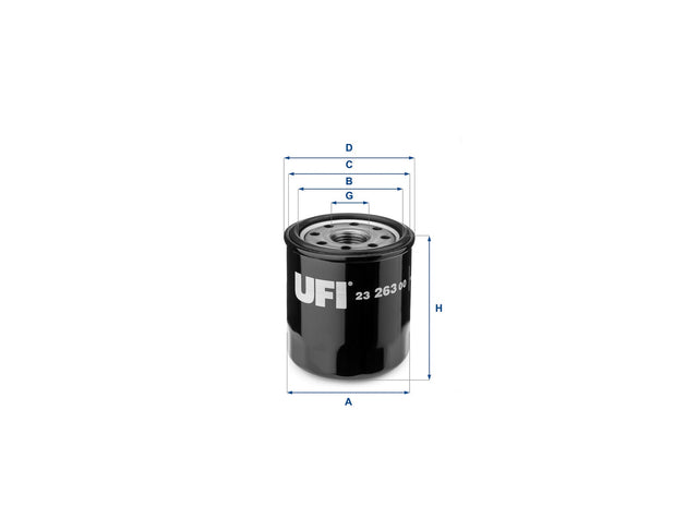 Original UFI Filters Ölfilter SpinOn 23.263.00