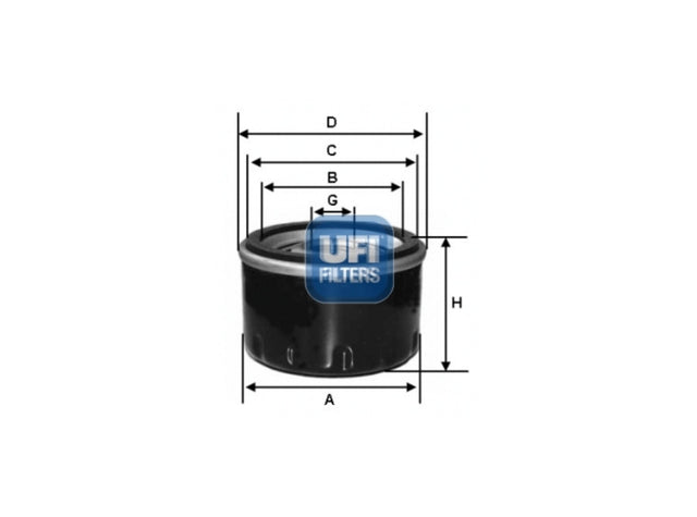 Original UFI Filters Ölfilter SpinOn 23.273.00