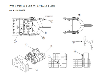 Tamlock spare part coupling connector DN10 for PMK-10 / PMK-13
