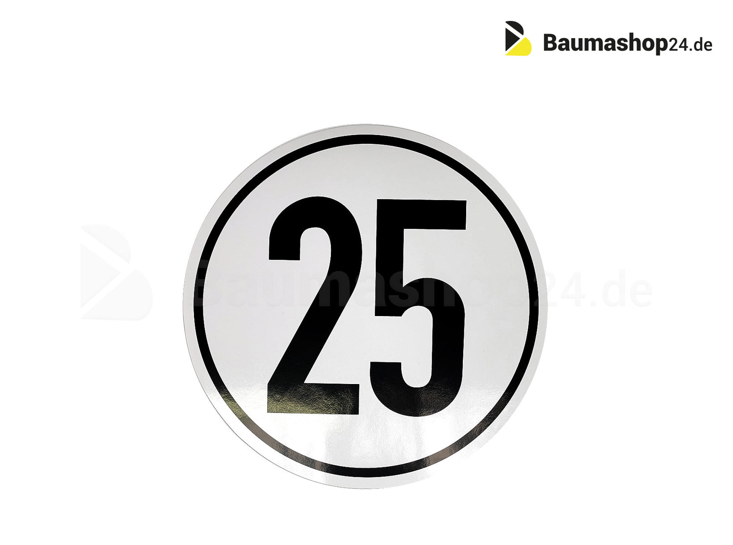 Premium Line 25 km/h Aufkleber rund StVZO konform Aufkleber
