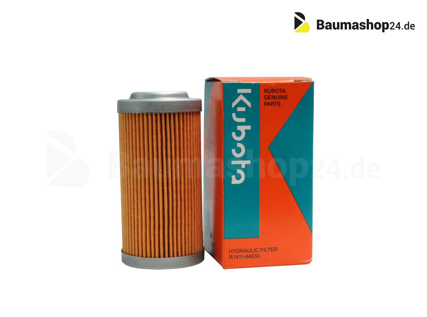 Original Kubota hydraulic filter incl. O-ring R1411-64930 for KX042-KX080 | R065-R085 | U48-U55
